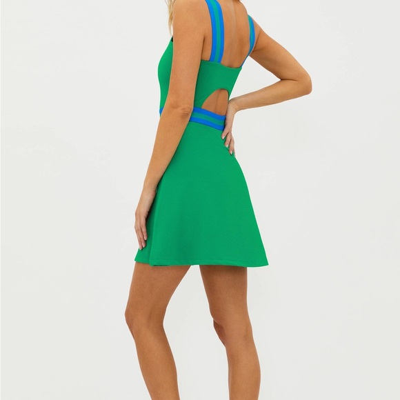 Green and Blue Women's Active/Swim Dress - Picture 2 of 3